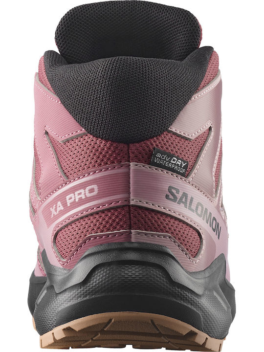 Ghete de drumeție pentru copii Xa Pro Impermeabile Fuchsia