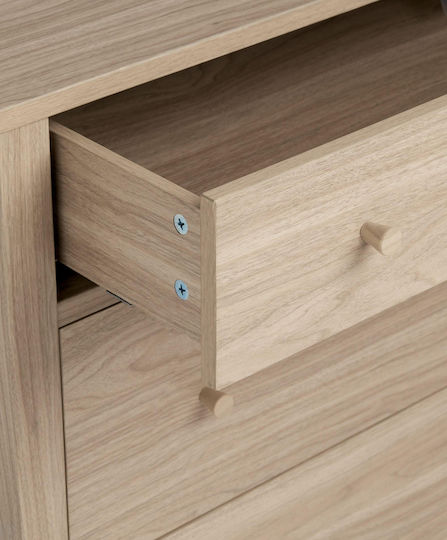 Baby Dresser with 3 Drawers Beige 90x52.8x95cm