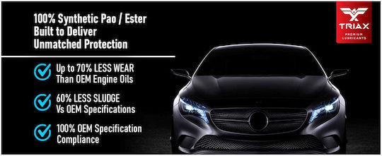 Ulei De Motor Full Sintetic Triax Euro Lx 0w-40 Benzină Bmw Ll-01 Mb 229.5 4.73 L