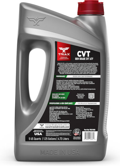 Triax Ulei De Transmisie Auto Pentru Cutie De Viteze Automată Cu Variație Continuă 4.73lt