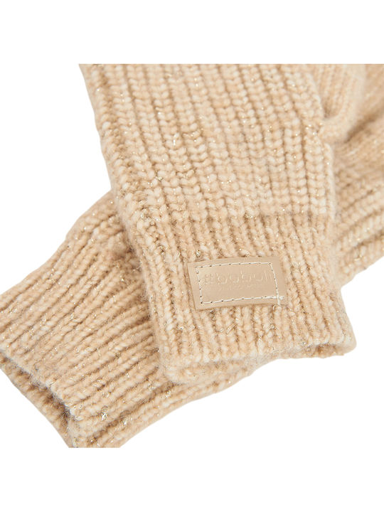 Kinderhandschuhe Gestrickt Beige