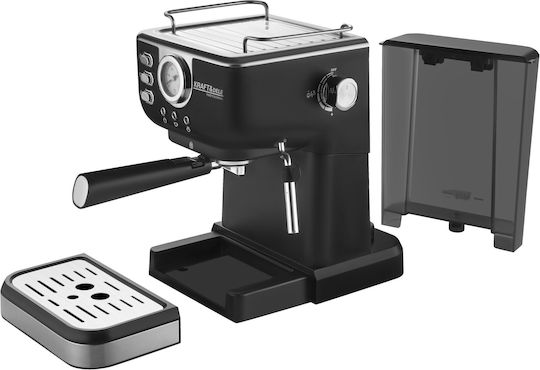Kraft & Dele Mașină Espresso 1500W Presiune 15bar Neagră KD4289
