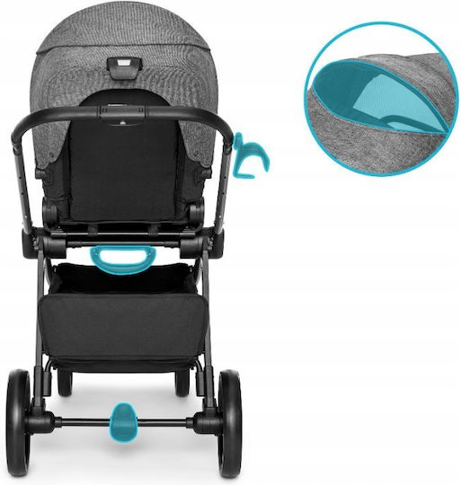 Kidnort Isbjorn Cărucior Reglabil Pentru Copii Potrivit Pentru Nou-Născuți Negru 10.2kg