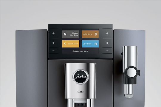 Jura Αυτόματη Μηχανή Espresso 1450W Πίεσης 15bar για Cappuccino Γκρι 2146192