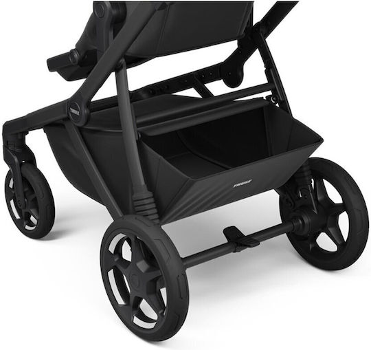 Thule Sleek 2 Reglabil Cărucior 2 în 1 Potrivit pentru Nou-născuți Negru