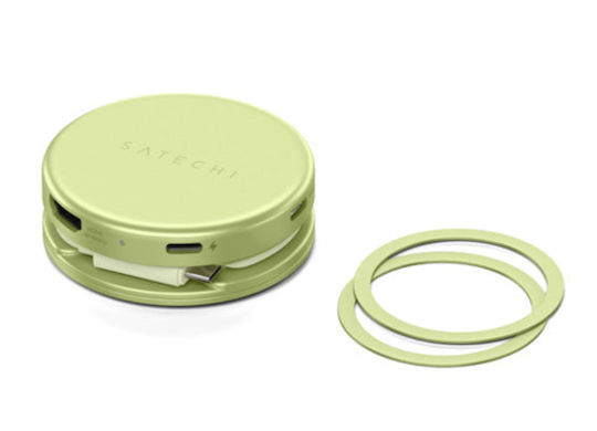 Satechi OntheGo USB-C Докинг станция с HDMI 4K PD Ethernet Зеленa
