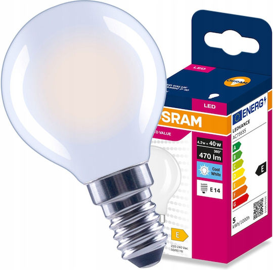 Eko Light Bec Led 4.2w Pentru Dulie E14 Alb Natural 470lm