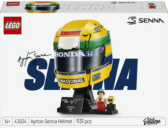 LEGO Ediții Formula 1 Casca Ayrton Senna pentru 14+ Ani 931 buc