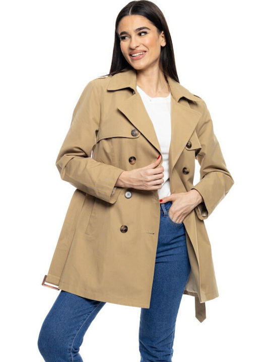 Γυναικεία Καμπαρντίνα Dk Beige