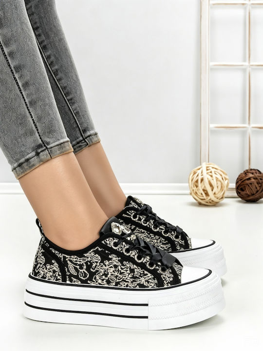 Adidași Flatforms Pentru Femei Negri