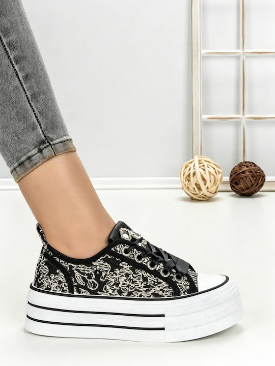 Adidași Flatforms Pentru Femei Negri