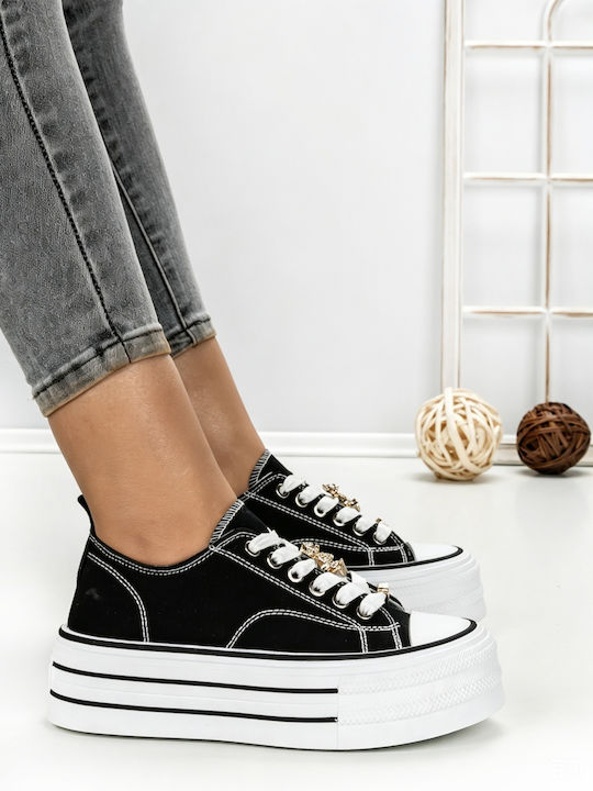 Adidași Flatforms Pentru Femei Negri