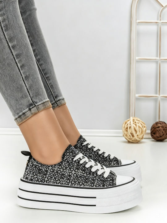 Adidași Flatforms Pentru Femei Negri