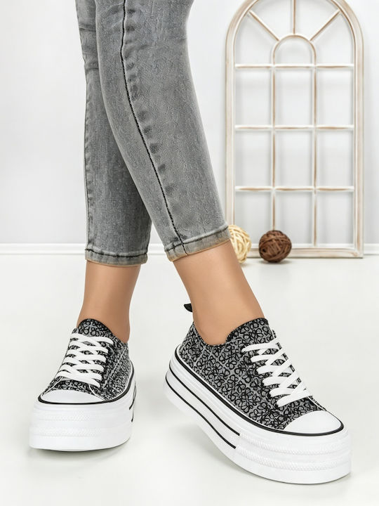 Adidași Flatforms Pentru Femei Negri
