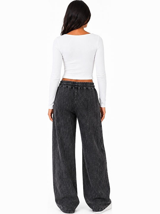 Pantaloni Dama Catifea Lejeri Negru