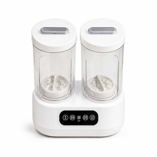 Mini Portable Washing Machine 2 Tubs Digital Display White