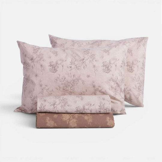 Nef-Nef Homeware Dream Комплект чаршафи двойни 200x270см Екрю 4 бр