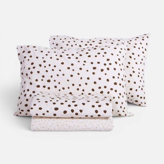 Nef-Nef Homeware Trust Bed Sheets Super King 240x270cm Ecru (4 Pieces)