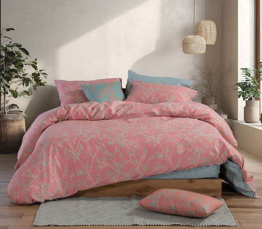Nef-Nef Homeware Floriva Комплект Кралица 3 Бр. 170x270+35 См. С Еластична Лента Зелен