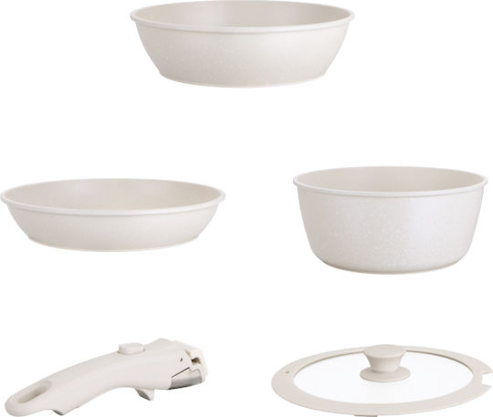 Raf Set de Tigăi din Aluminiu Turnat cu Acoperire Interioară Antiaderentă 3 Vase