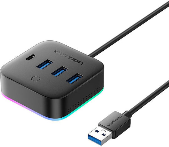 Vention IT Hub 4 Θυρών USB 3.0 με σύνδεση USB-A