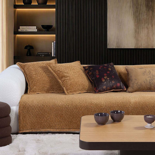 Nef-Nef Homeware Nef-Nef Homeware Dekor Sesselüberwurf Chenille 170x180cm Beiges