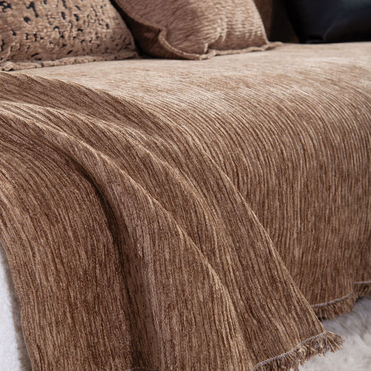 Nef-Nef Homeware Venezia Фотьойл Throw Шенил 170x180см Екрю