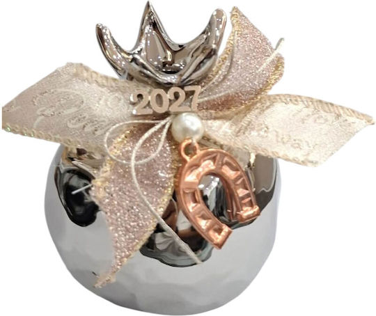 Kalliopi Silver Щастие За Дома Нар Сребрист Керамика 2027 8x10см Kalliopi Silver Щастие За Дома Нар Сребрист Керамика 2027 8x10см