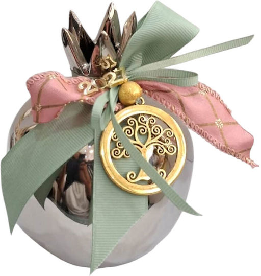 Kalliopi Silver Щастие За Дома Нар Сребрист Керамика 2027 10x12см Kalliopi Silver Щастие За Дома Нар Сребрист Керамика 2027 10x12см