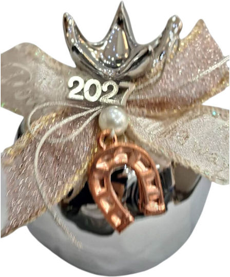 Kalliopi Silver Щастие За Дома Нар Сребрист Керамика 2027 8x10см