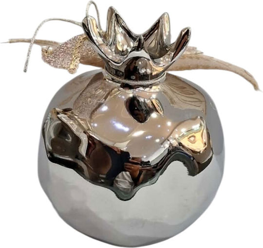 Kalliopi Silver Щастие За Дома Нар Сребрист Керамика 2027 8x10см
