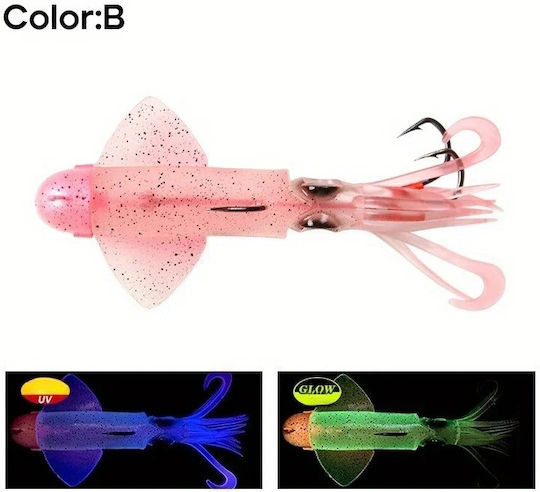 MAX Fluorescent Squid Jig 180gr Silvery