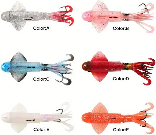 MAX Fluorescent Squid Jig 180gr Orange
