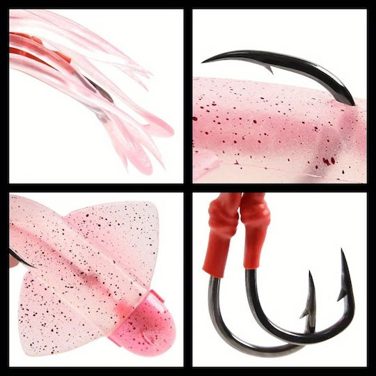 MAX Fluorescent Squid Jig 180gr Silvery