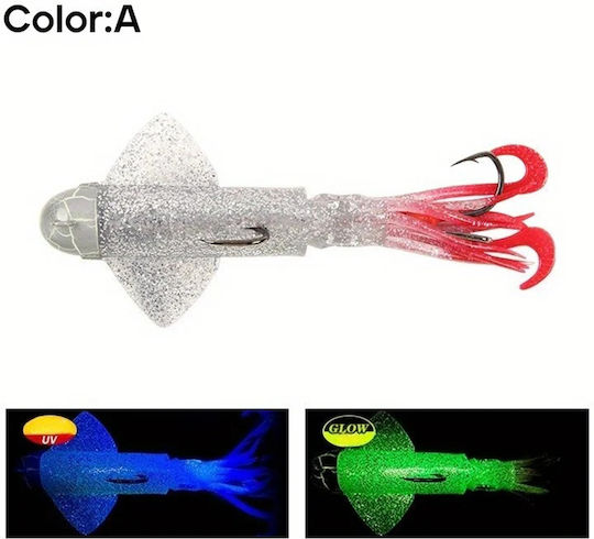 MAX Fluorescent Squid Jig 180gr Red