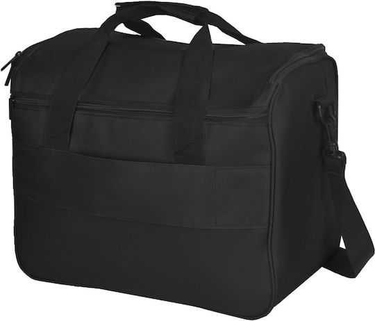 CabinFly Geantă Voiaj Neagră cu Roți din Țesătură L40xL20xÎ30cm