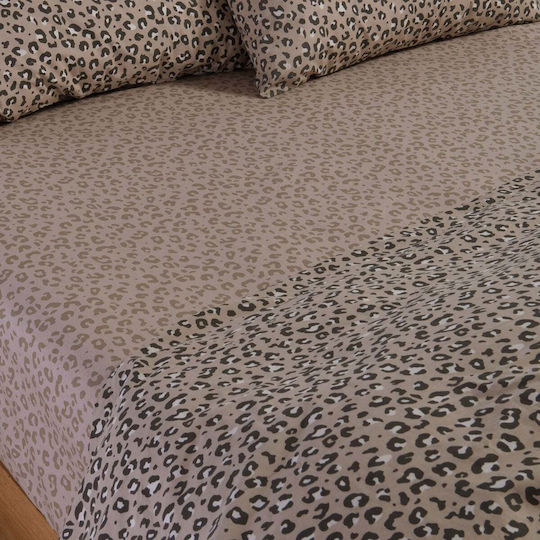 Nef-Nef Homeware Σετ Плик за Завивка 100% Памук 240x230cm Уплътнена с 2 Калъфки за Възглавници Green
