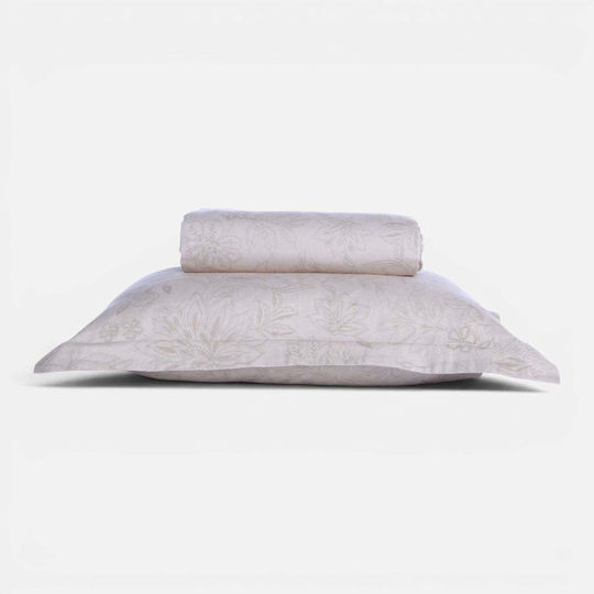 Nef-Nef Homeware Σετ Плик за Завивка 100% Памук 240x230cm Уплътнена с 2 Калъфки за Възглавници Green