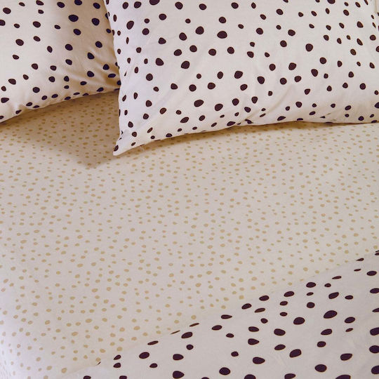 Nef-Nef Homeware Подредба Плик за Завивка 100% Памук 240x230cm Двойна С 2 Калъфки За Възглавници Екрю