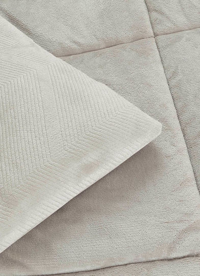 Madi Sherpa Comforter Double 220x240cm Beige