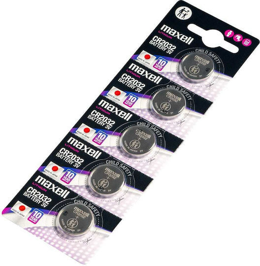 Maxell Литиеви батерии за часовници CR2032 3V 100 бр