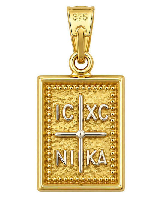 Μενταγιόν Κωνσταντινάτο Λευκόχρυσο 9K