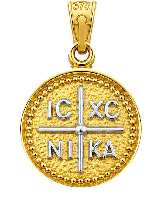 Μενταγιόν Κωνσταντινάτο Λευκόχρυσο 9K