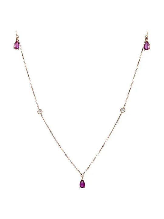 Halskette aus Roségold 14K Halskette aus Roségold 14K