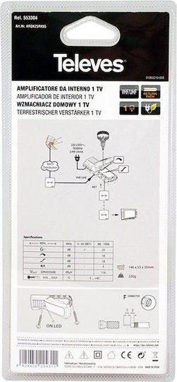 Televes 553304 Amplificator de linie pentru satelit