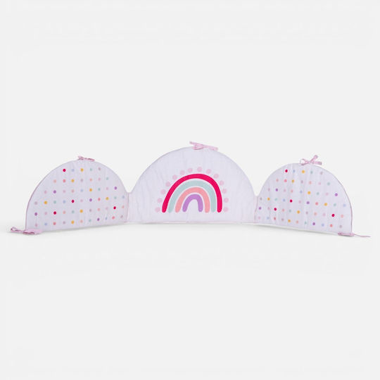 Nef-Nef Homeware Baby Dots Gitterbettumrandung Standard Innen Ecru/Rosa