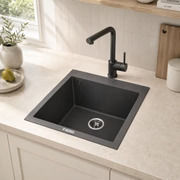 Zelto Drop-In 50x50cm Schwarze Küchenspüle Zelto Drop-In 50x50cm Schwarze Küchenspüle