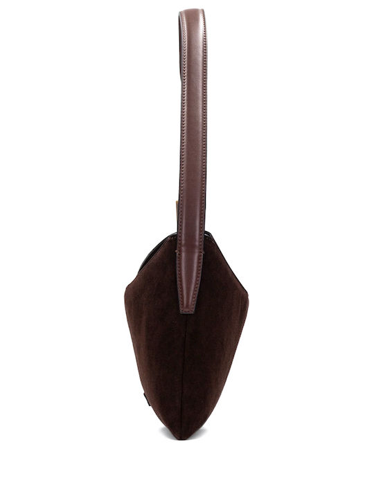 Leather Women's Shoulder Bag Suede Brown