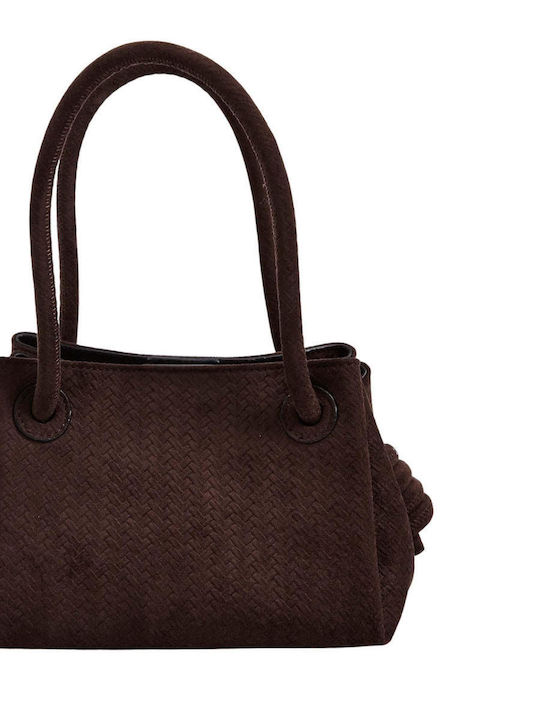 Damentasche Schulter Wildleder Braun