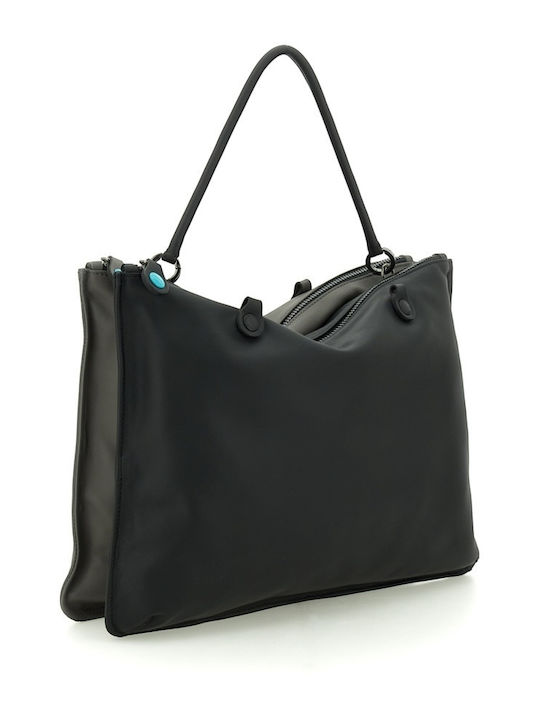 G10 Duo Office Large Leather Women's Shopper Bag Black